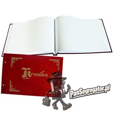 Kronika A3 pozioma bordowa, złocona 1829-319-022 WARTA