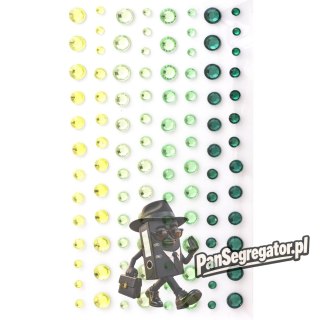 Kryształki samoprzylepne 3-6mm zielone (104) 251112 Galeria Papieru