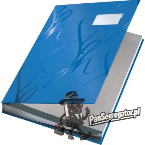Książka do podpisu LEITZ niebieski 18 przegródek 57450035