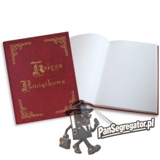 Księga Pamiątkowa złocona bordowa 255x320mm 100kartek 319-035 WARTA