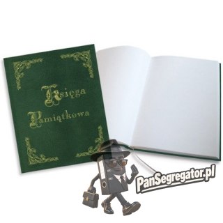 Księga Pamiątkowa złocona zielona 255x320mm 100kartek 319-037 WARTA