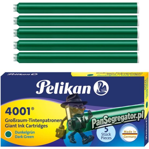 Naboje długie zielone (5szt.) 300004043 PELIKAN