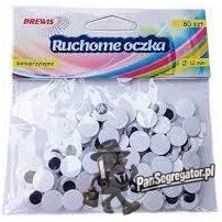 Oczka ruchome 12mm samoprzylepne (80szt) RO8 BREWIS