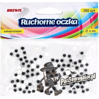 Oczka ruchome okrągłe 6mm (150) RO1 680365 BREWIS