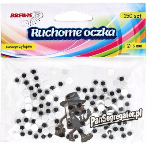 Oczka ruchome okrągłe 6mm (150) RO1 680365 BREWIS