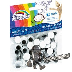 Oczka ruchome samoprzylepne 12mm (80 sztuk) FIORELLO GR-KE80-12 170-2270