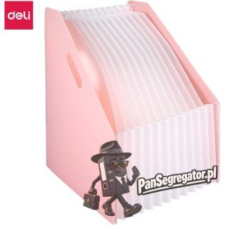 Organizer wolnostojący harmonijkowy A4 MACARON różowy B41102 PINK DELI