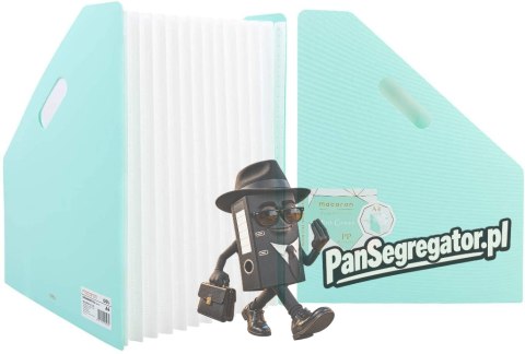Organizer wolnostojący harmonijkowy A4 MACARON zielony B41102 GREEN DELI