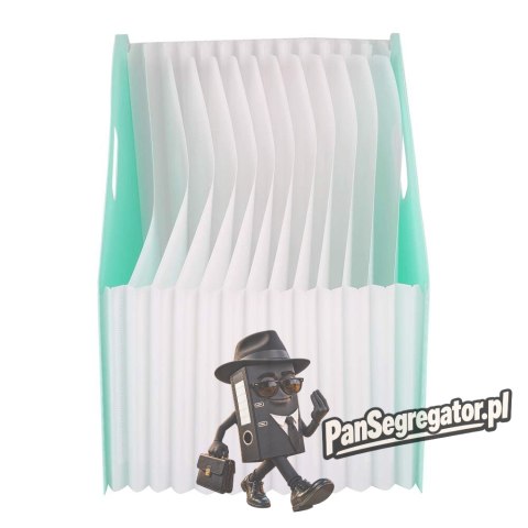Organizer wolnostojący harmonijkowy A4 MACARON zielony B41102 GREEN DELI
