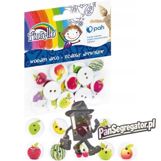 Ozdoby drewniene FIORELLO GR-WD607 guziki owoce (20) 170-2519