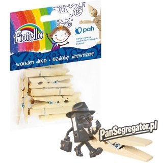 Ozdoby drewniene FIORELLO GR-WD645 spinacz duży (12) 170-2518