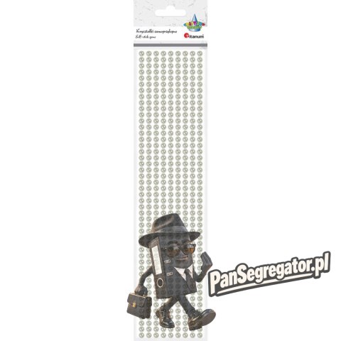 Perełki samoprzylepne 9x26cm X105 perłowe 363610 TITANUM