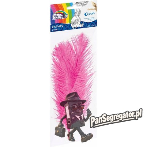 Piórka różowe 16-22cm (3szt.)