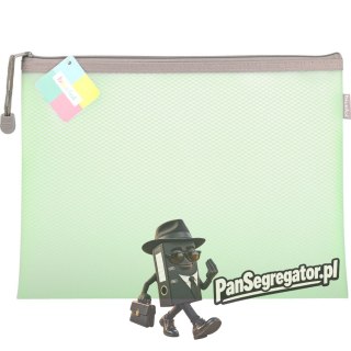 Saszetka na zamek A4 EVA pastel zielony SZP-A4-04 BIURFOL