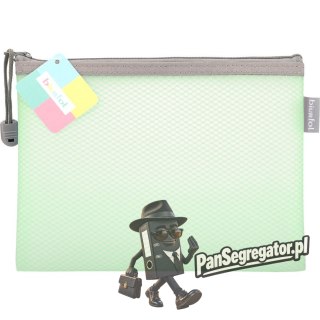 Saszetka na zamek A5 EVA pastel zielony SZP-A5-04 BIURFOL