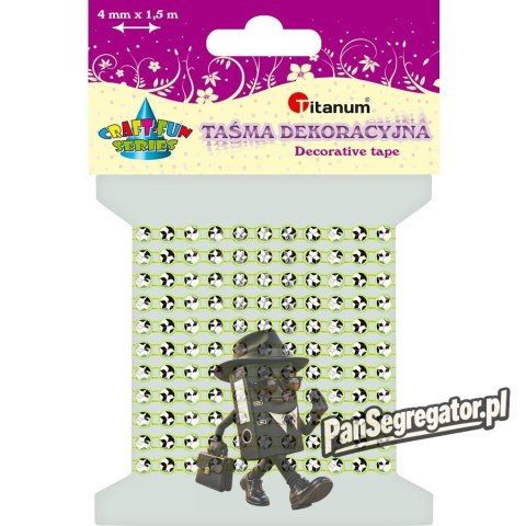 Taśma z kryształkami j.zielona 4mm, dł.1,5m 363500 TITANUM