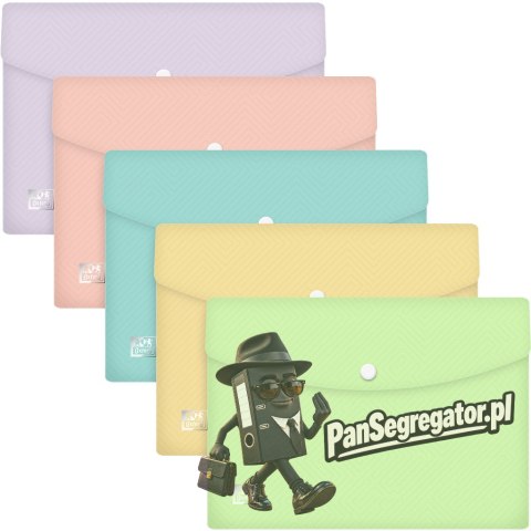 Teczka kopertowa Urban Oxford PASTEL A5 mix kolorów (5sztuk) 400187615