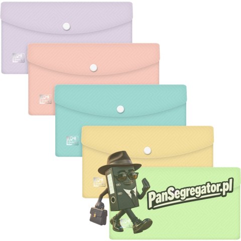 Teczka kopertowa Urban Oxford PASTEL DL mix kolorów (5sztuk) 400187617