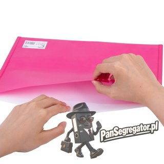 Teczka kopertowa na zatrzask A4 RIO różowa E38977 PINK DELI