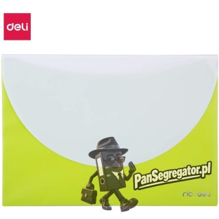 Teczka kopertowa na zatrzask A4 RIO zielona E38977 GREEN DELI