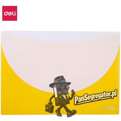 Teczka kopertowa na zatrzask A4 RIO żółta E38977 YELLOW DELI