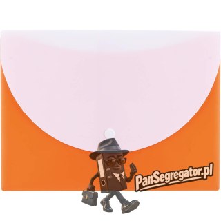 Teczka kopertowa na zatrzask A5 RIO pomarańczowa E38978 ORANGE DELI
