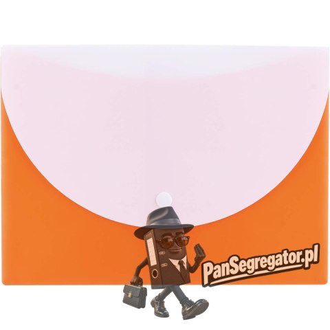 Teczka kopertowa na zatrzask A5 RIO pomarańczowa E38978 ORANGE DELI