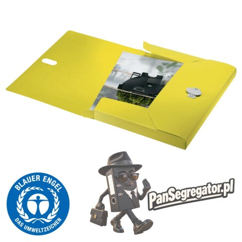 Teczka poszerzana Recycle A4 PP żółta 46230015 LEITZ