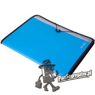 Teczka z gumką A4 7-przegródek RIO niebieska 38965 BLUE DELI