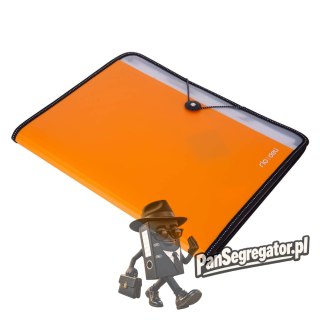Teczka z gumką A4 7-przegródek RIO pomarańczowa 38965 ORANGE DELI