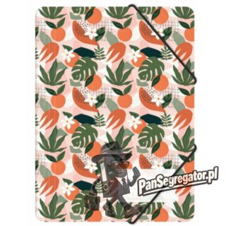 Teczka z gumką A4 PP z nadrukiem TROPICAL TGN-A4-43 BIURFOL