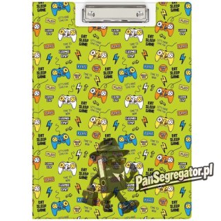 Teczka z klipem na dokumenty Clipboard A4 PVC wzór Pady KHN-04-31 BIURFOL