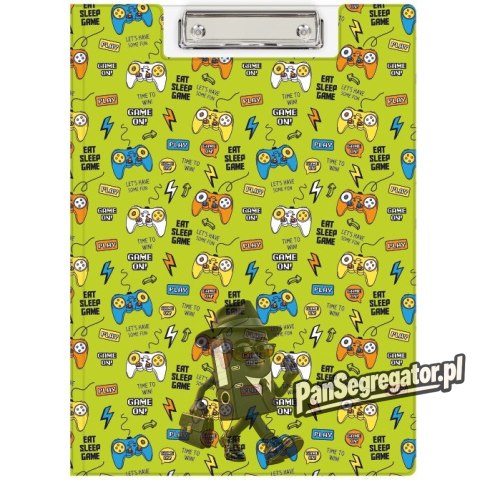 Teczka z klipem na dokumenty Clipboard A4 PVC wzór Pady KHN-04-31 BIURFOL