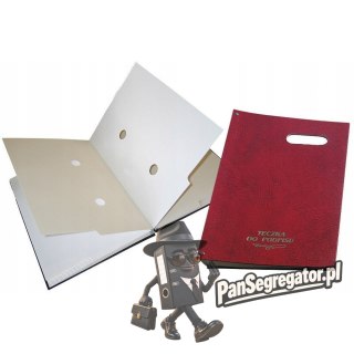 Teczki do podpisu 20k harmonijkowa z okienkiem bordo 1824-920-034 WARTA