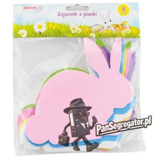 Zajączek z pianki WIELKANOC PVE08 681454 (8SZT.)MIX