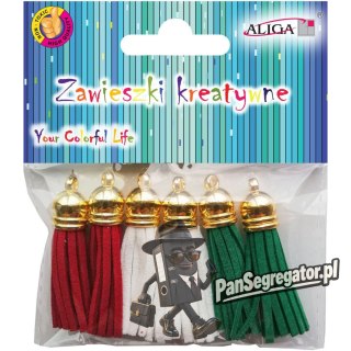 Zawieszki kreatywne mix kol. (6) ZW-3396 ALIGA