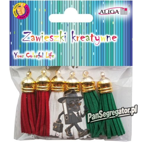 Zawieszki kreatywne mix kol. (6) ZW-3396 ALIGA