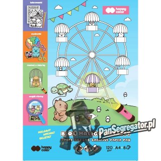 Blok kolorowanka Małego Artysty A4 Kapi Fun 120g/m2 8ark. HA 3812 2030-MAKF HAPPY COLOR