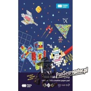 Blok kolorowanka Małego Artysty A4 Pixi Planet 120g/m2 8ark. HA 3812 2030-MAPP HAPPY COLOR