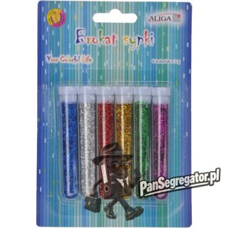 Brokat sypki bio 3g. 6 kolorów blister GL-036 ALIGA