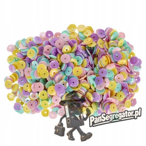 Cekiny metaliczne pastelowe mix 42,5g CRAFT WITH FUN 531732