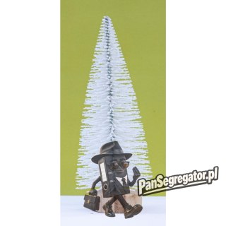 Choinka brokatowa perłowa 15 cm, op.1 szt. CHB-15-PER ALIGA