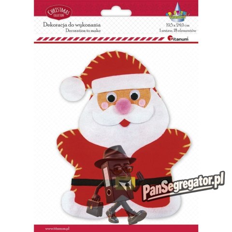Dekoracja XMASS mikołaj 439850 TITANUM