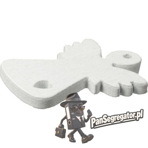 Drewniane anioły ażurowe 25x29mm białe 15szt. 417639 TITANUM