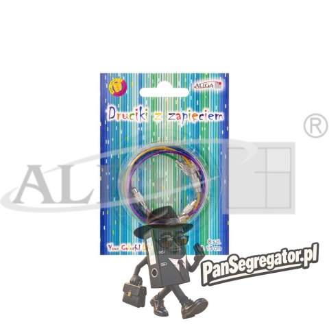Druciki kolorowe z zapięciem 15cm 8szt. PH-2660 ALIGA