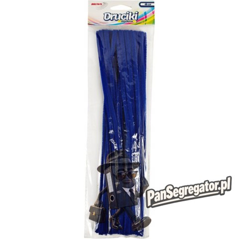 Druciki kreatywne DR34 granatowy 40szt. 30cm BREWIS