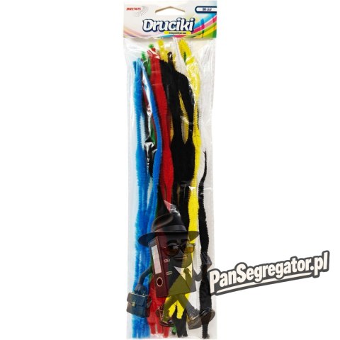 Druciki kreatywne DR44 falowame mix 30szt. 30cm BREWIS