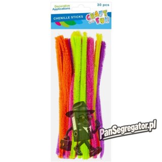 Druciki kreatywne mix kolorów 30cm op. 30szt. 567266 CRAFT WITH FUN