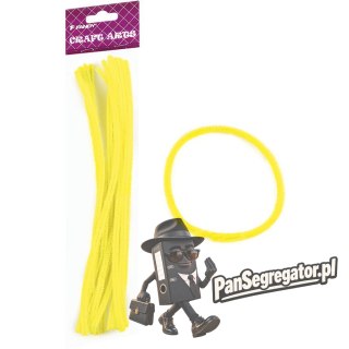Druciki kreatywne żółte 6mm, dł.30cm (15) FANDY 170-2548