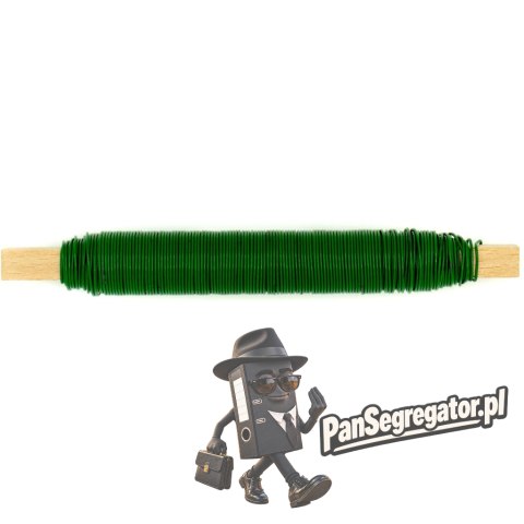 Drut florystyczny zielony 0,7 mm 100g DA-0010 ALIGA